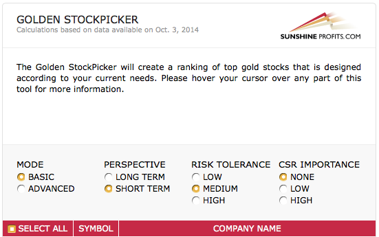 Golden StockPicker