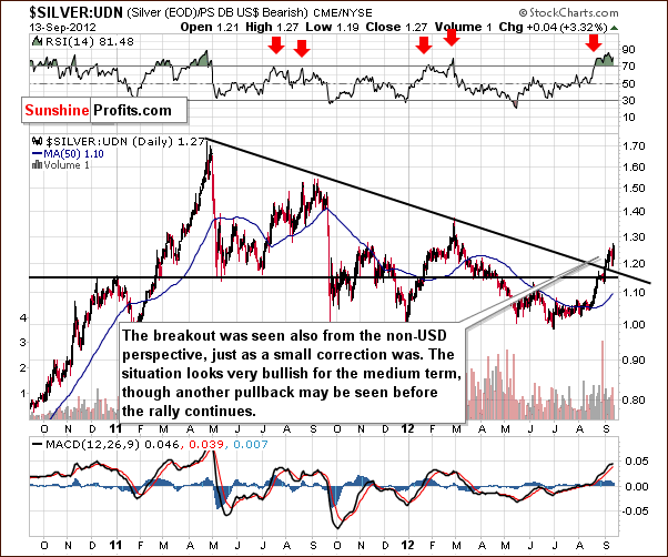 silver from the non-USD perspective